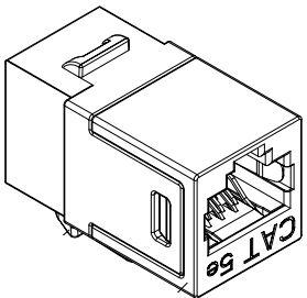 Bel Fuse-SS-82100-004 Steckverbinder, Telefon und Telekommunikation Conn RJ-45 Coupler F/F 8/8 POS ST 1/1 Port Cat 5e