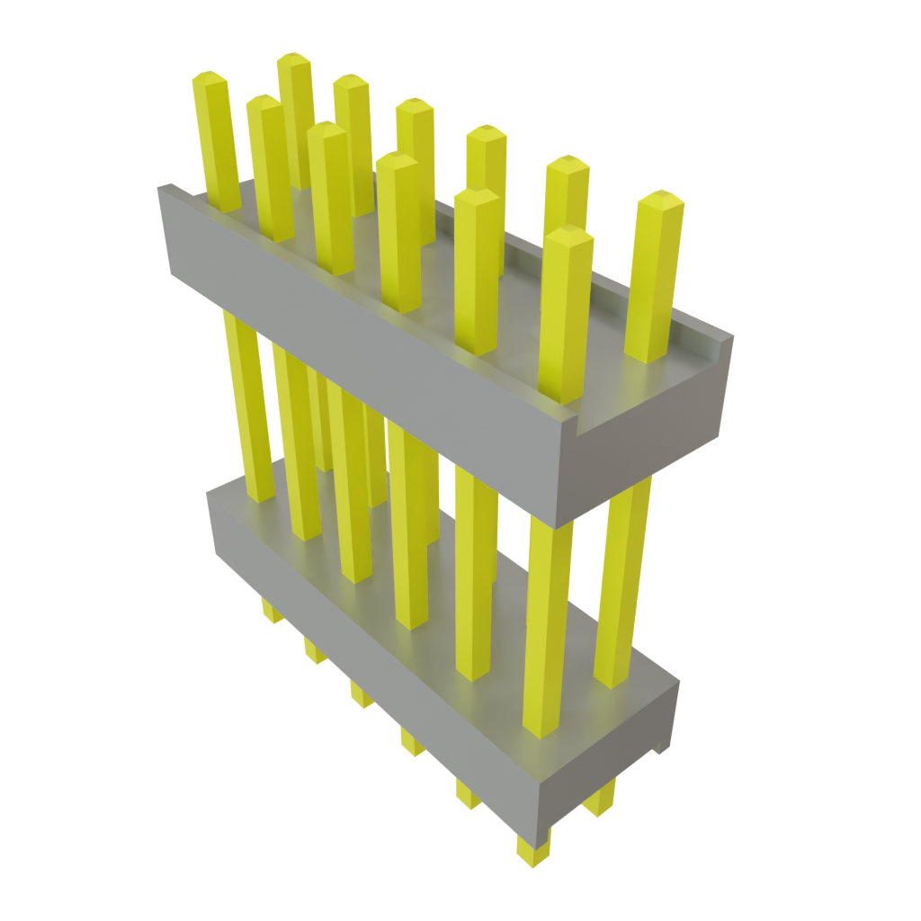 Samtec-DW-06-09-T-D-500 Piastre connettori e prese PCB Conn Board Stacker HDR 12 POS 2.54mm Solder ST Top Entry Thru-Hole Bulk