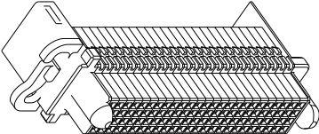 TE Connectivity-1892912-3 Custodia filo connettore dedicato Conn Housing RCP 48 POS 2.54mm Crimp ST Panel Mount