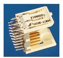 Amphenol Communications Solutions-74977-101001LF Connector Backplane Metral® High Speed 2000 Series, Backplane Connectors, Header, Vertical Signal, 5 Row, Press-Fit, 30 Position, Select Load, Standard