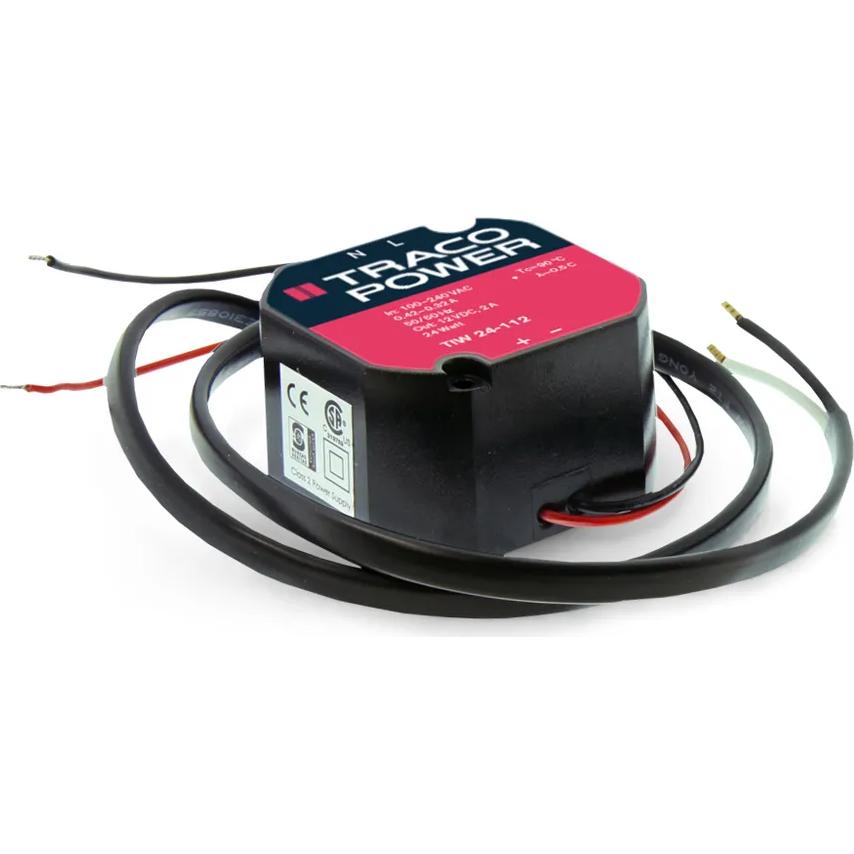 Traco Power-TIW 24-112 AC to DC Power Supplies AC/DC Power Supply Single-OUT 12V 2A 24W 4-Pin