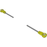 Samtec-MH081-MH3RP-MH3RP-0250 Kabelbaugruppen Koaxial Cable Assembly Coaxial 0.25m 36AWG MHF3 to MHF3 PL-PL Bag