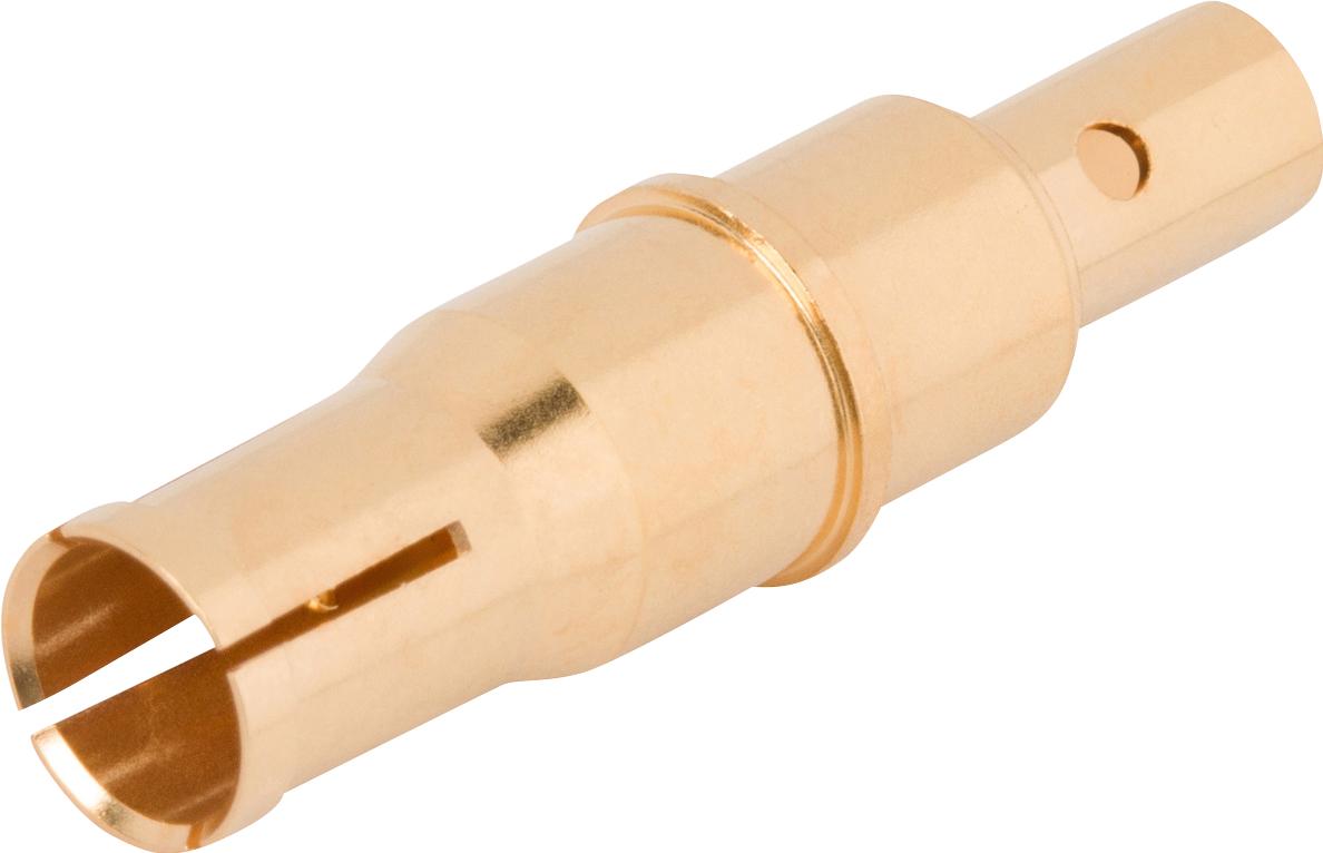 Amphenol SV Microwave-8001-4103 RF-Steckverbinder Conn NSME 0Hz to 3GHz 50Ohm Crimp ST Cable Mount F Gold Over Nickel Tray