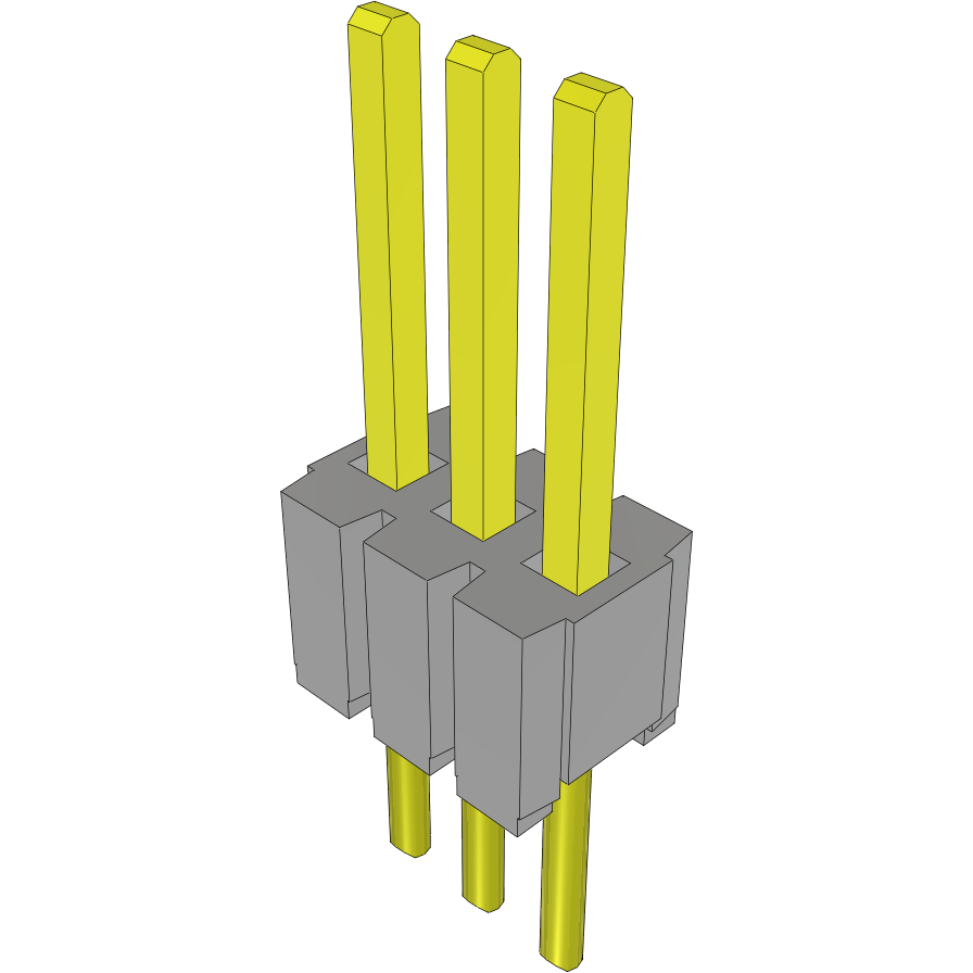 Samtec-MTMS-103-51-G-S-190 Connector Headers and PCB Receptacles Conn Unshrouded Header HDR 3 POS 1.27mm Solder ST Top Entry Thru-Hole Bulk
