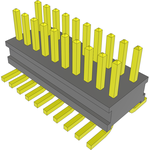 Conn Unshrouded Header HDR 20 POS 1.27mm Solder ST Top Entry SMD Tube