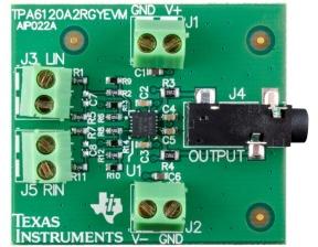 Texas Instruments-TPA6120A2RGYEVM Integrierte Verstärkerschaltung, Entwicklungsplatinen und -kits TPA6120A2RGY Audio Amplifier Evaluation Board