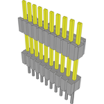 Conn Board Stacker HDR 10 POS 1.27mm Solder ST Thru-Hole Tube