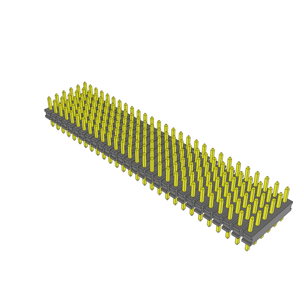 Samtec-YTT-128-01-S-6 Piastre connettori e prese PCB Conn Unshrouded Header HDR 168 POS 2mm Solder ST Thru-Hole Bulk
