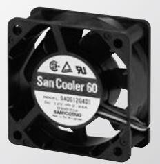 SANYO DENKI-109R0624D4D01 Gebläse und Lüfter DC Fan Axial Ball Bearing 24V 60 X 60 X 25mm Sensor