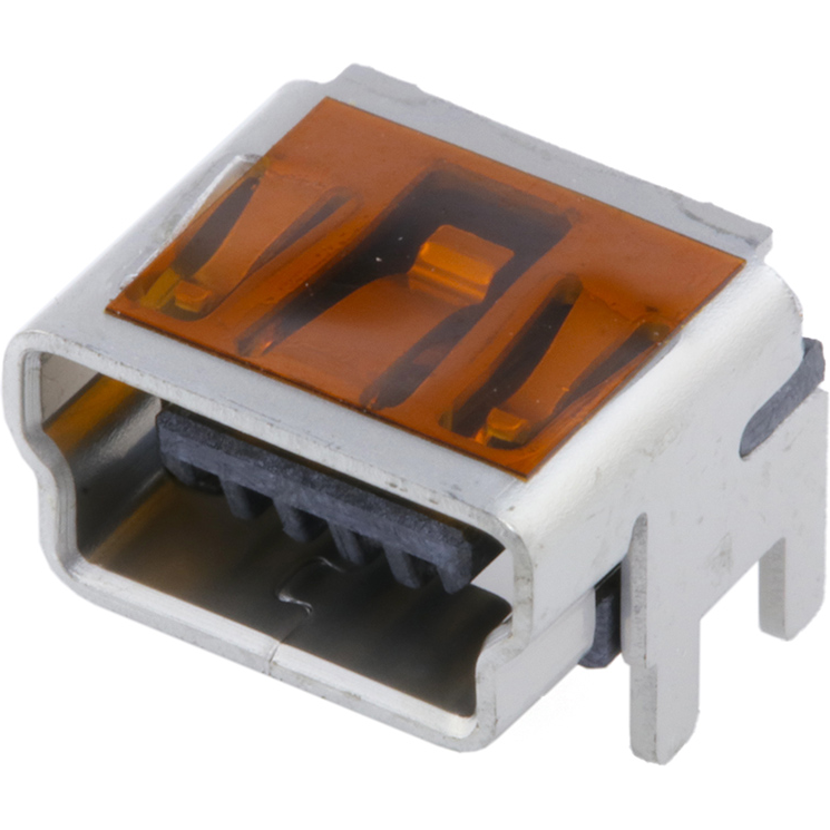 Molex-0513870578 Connector USB Conn Mini USB 2.0 Type B RCP 5 POS 0.8mm Solder RA SMD 5 Terminal 1 Port USB OTG T/R