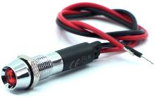 Mallory Sonalert Products-FL1M-8CW-1-R110V Panel Mount Indicators 8mm Panel Light