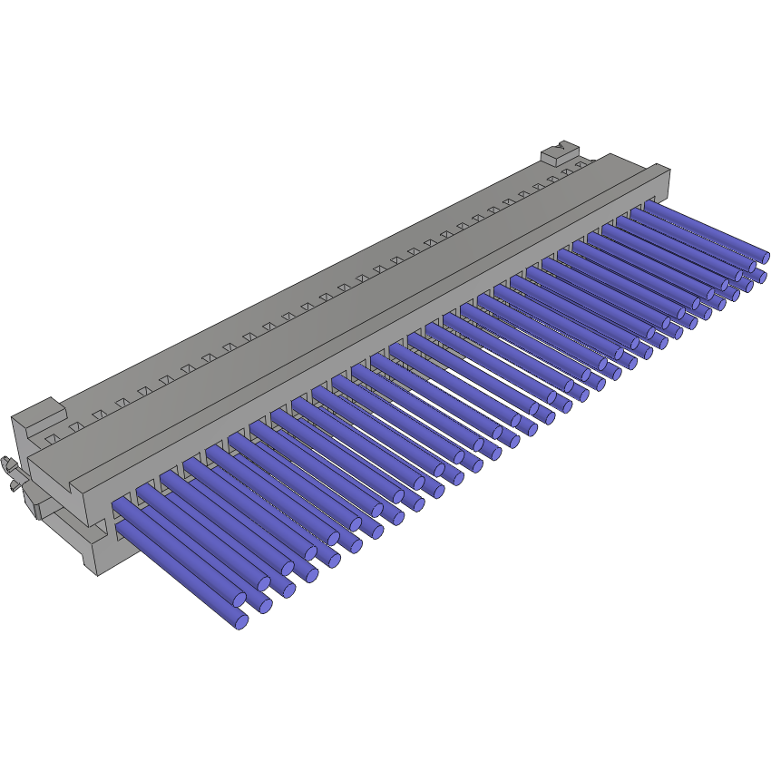 Samtec-S2SD-30-24-L-05.00-SR Andere Kabelbaugruppen Cable Assembly Discrete Wire 0.127m 24AWG Socket Strip 60 POS SKT Crimp TIGER EYE™ Layer