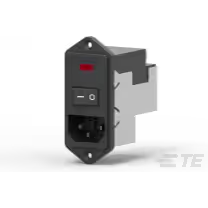 TE Connectivity-PM0S0DH6A 电源接入模块 Power Entry Module Filtered M 3 POS (115VAC/230)VACVAC 6A Fuse/Switch/Voltage Selector ST 1 Port