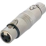 Conn XLR Connector Adapter F/F 3/3 POS ST 1 Port