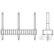 TE Connectivity-966835-3 Cabezales del conector y receptáculos PCB Conn Unshrouded Header HDR 3 POS 10.16mm Solder ST Thru-Hole Box
