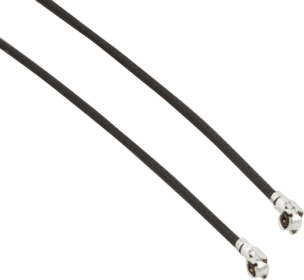 Amphenol RF-A-2PA-081-100B2 Cable Assembly Coaxial AMMC Right Angle Plug to AMMC Right Angle Plug on 0.81 mm Micro-cable 100 mm