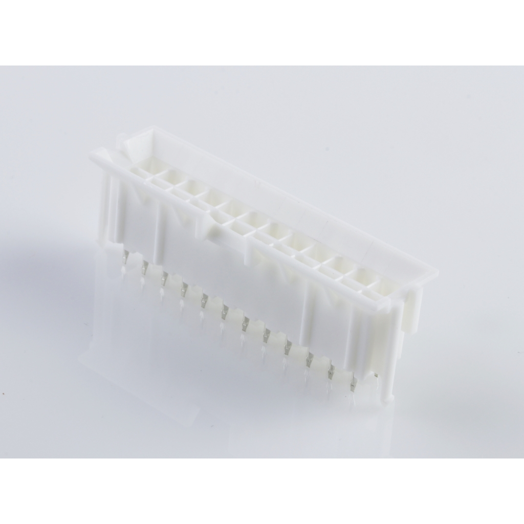 Molex-15-24-6242 Cabezales del conector y receptáculos PCB Conn Wire to Board HDR 24Power POS 4.2mm Solder ST Top Entry Thru-Hole Mini-Fit BMI Tray