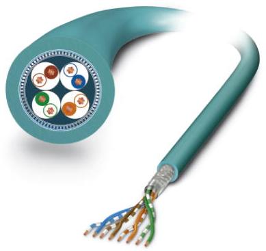 PHOENIX CONTACT-1416567 Kabel, Mehrleiter Network Cable 8Conductors 26AWG 6.4mm Water Blue 100m