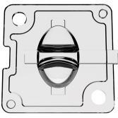 Carclo Technical Plastics-12763 Lentes ópticos Square Optical Lens PMMA