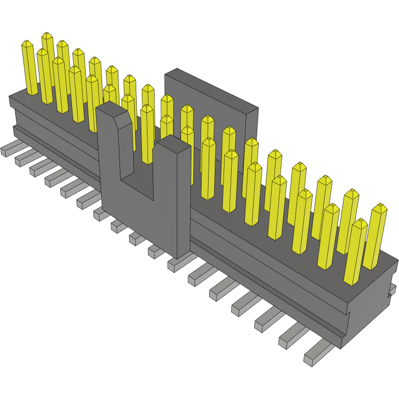 Samtec-FTSH-117-01-LM-DV-K Connector Headers and PCB Receptacles Conn Unshrouded Header HDR 34 POS 1.27mm Solder ST Top Entry SMD TIGER CLAW™ Tube