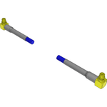 Cable Assembly Coaxial 0.102m 26AWG MMCX to MMCX PL-PL Bag