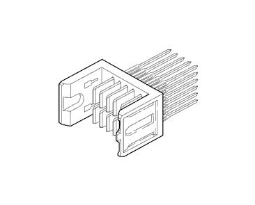 Amphenol Communications Solutions-70430-140LF Connector Backplane Conn Hard Metric HDR 10Power POS 2mm Press Fit ST Thru-Hole Tube