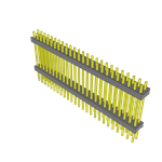 Conn Board Stacker HDR 50 POS 2.54mm Solder ST Top Entry Thru-Hole Bulk