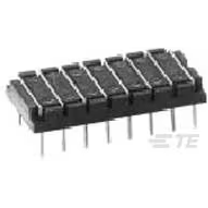 TE Connectivity-1-1437507-5 Derivaciones y puentes del conector Conn Programming Jumper Plug M 8 POS 2.54mm Solder ST Thru-Hole