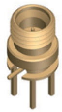 HUBER+SUHNER-29976S1-2-140 RF-Steckverbinder Conn SMPM-T 0Hz to 67GHz 50Ohm Solder ST Thru-Hole PL Gold Over Nickel