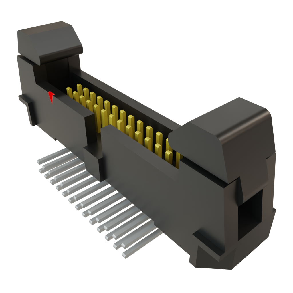 Samtec-EHF-113-01-L-D-RA Connector Headers and PCB Receptacles Conn Ejector Header HDR 26 POS 1.27mm Solder RA Side Entry Thru-Hole Tube