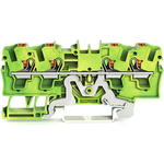 Conn Ground Terminal Block 4 POS Spring Clamp T DIN Rail CAGE CLAMP® Box