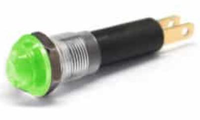 Mallory Sonalert Products-FL1P-8NJ-2-G3V Panel Mount Indicators 8mm Panel Light