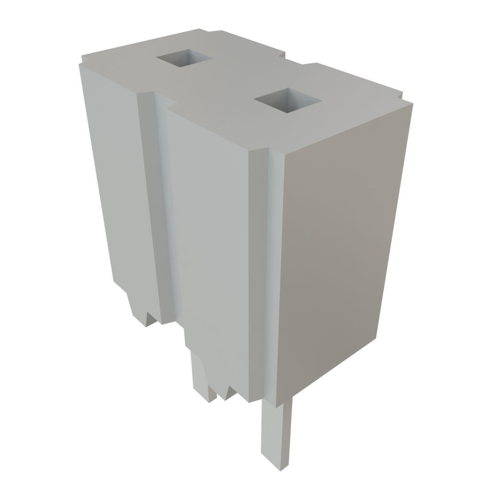 Samtec-CES-102-01-T-S Embases de raccordement et réceptacles PCB Conn Socket Strip SKT 2 POS 2.54mm Solder ST Top Entry Thru-Hole Bulk