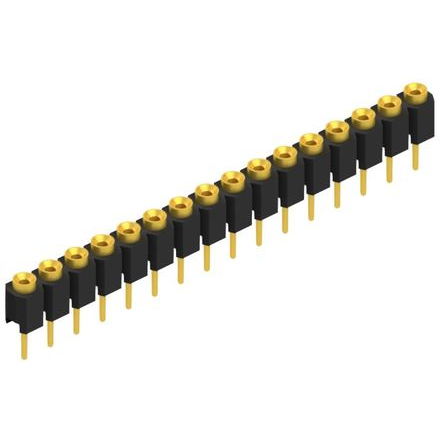Fischer Elektronik-MK 01 16 G Piastre connettori e prese PCB Conn Socket Strip F 16 POS 2.54mm Solder ST Thru-Hole
