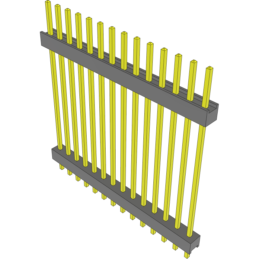 Samtec-DW-14-14-L-S-1100 Steckverbinderleisten und Leiterplattenbuchsen Conn Board Stacker HDR 14 POS 2.54mm Solder ST Top Entry Thru-Hole Bulk