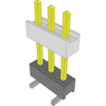 Conn Board Stacker HDR 3 POS 2.54mm Solder ST Top Entry SMD Layer