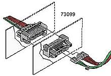 Molex-73099-0001 Gaine de câblage de raccordement discret Conn Drawer Connector M 10 POS 2.54mm Crimp ST Panel Mount 10 Terminal 1 Port