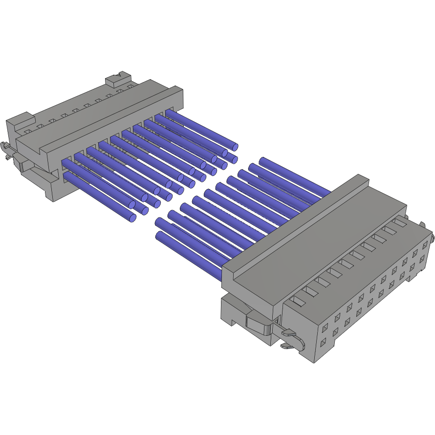 Samtec-S2SD-10-24C-S-12.00-DR-NDX Assemblaggio cavo Altro Cable Assembly Discrete Wire 0.304m 24AWG Socket Strip to Socket Strip 20 to 20 POS SKT-SKT Crimp-Crimp TIGER EYE™ Layer