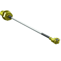 Samtec-MH113-MH1RP-01BJ2-0076 Kabelbaugruppen Koaxial Cable Assembly Coaxial 0.076m 32AWG MHF1 to SMA F-PL Bulk