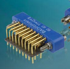 Radiall-MM34F21VRIS Steckverbinder, rechteckig Conn Rectangular SKT 34 POS 2.39mm Solder Pot ST Panel Mount