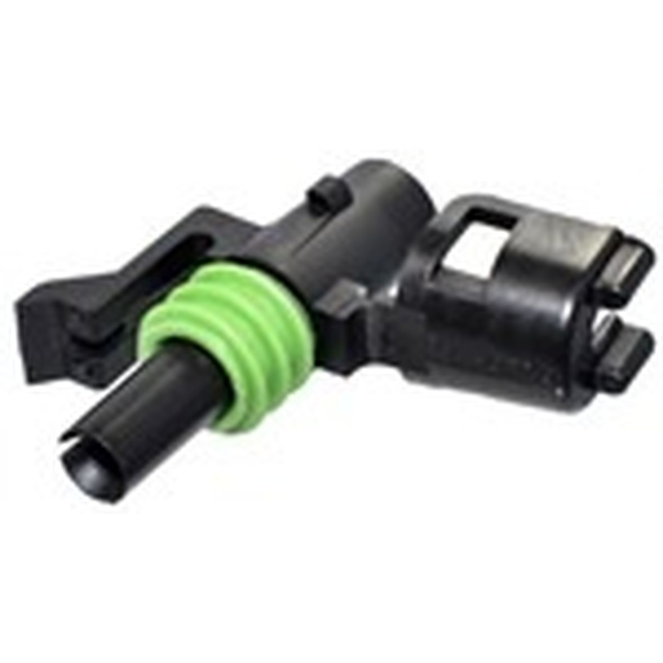 Delphi-12015791 Einzeladersteckverbinder, Gehäuse Conn Housing RCP 1 POS Crimp ST Cable Mount Black