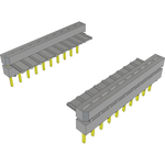 Cable Assembly 0.059m 28AWG 2.54mm 10 to 10 POS IDC Connector to IDC Connector M-M Clamshell