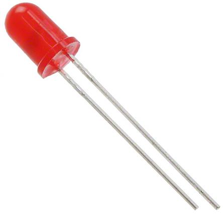 Visual Communications-4304H1 LED LED Uni-Color Red 2-Pin T-1 3/4 Bag