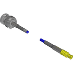 Samtec-RF179-74SP3-72SP2-0254 Kabelbaugruppen Koaxial Cable Assembly Coaxial 0.254m 30AWG BNC to MCX PL-PL Bag