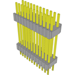 Conn Board Stacker HDR 24 POS 1.27mm Solder ST Thru-Hole Tube