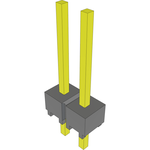 Conn Unshrouded Header HDR 2 POS 2.54mm Solder ST Top Entry Thru-Hole Bulk