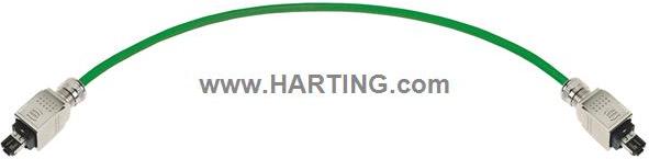 HARTING-09475656097 null Cable Assembly Round 5m 22AWG RJ-45 to RJ-45 4 to 4 POS M-M