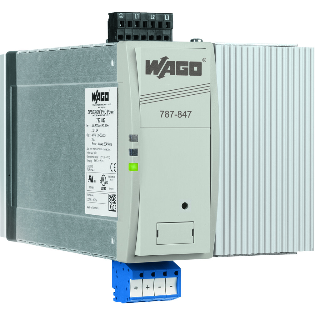 WAGO-787-847 AC-DC-Spannungsversorgung AC/DC Power Supply Single-OUT 48V 20A Box