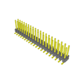 Conn Unshrouded Header HDR 40 POS 2.54mm Solder ST Top Entry SMD Tube