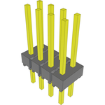 Conn Unshrouded Header HDR 8 POS 2.54mm Solder ST Top Entry Thru-Hole Bulk